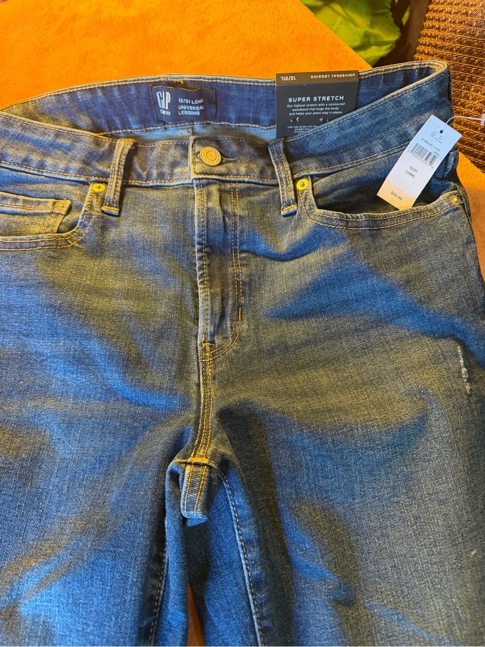 GAP Men's Slim Straight Jeans - Blue Denim